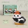 Panda Building Bluki DIY Micro Blocks Zabawki Zwierzęt
