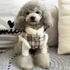 Vêtements pour animaux de compagnie accrocheurs aux vêtements pour chiens avec des embellissements en peluche