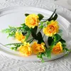Декоративные цветы имитируют 6 богатых хризантемам дома мебель свадьбы садовые украшения