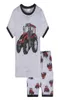 2019 2PCS Toddler Kids Baby Boys Filles Pyjamas Cartoon Print Tops Shorts tenues Set Drop Baby Clothes9260479