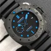 Uhren Designer Luxus Uhrenfabrik Sapphire Mirror Automatische Bewegung Größe 44 mm Gummi -Gurt 7psb