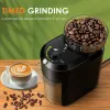 Wancle Electric Burr Coffee Grinder réglable Burr Mill Moulin Conical Coffee Bil Grinding avec 28 réglage de broyage précis 220 V / 120 V