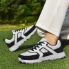 Professionella par Golfskor Herrgolfträningskor Klassiska Lace Up Sports Shoes Women's Grass Anti Slip Walking Sneakers