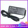 Adapter 20V 3.25A 65W USB Typec AC Laptop Power Adapter Charger för Lenovo ThinkPad X1 Carbon Yoga X270 X280 T580 P51 P52S E480 E470 S2