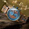 Bobo Bird Bird Luxury Wooden Orologio per uomini Muovo in quarzo giapponese top marchio cronografo impermeabile orologio orologio Montre Homme