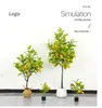 Decorative Flowers Nordic Emulational Greenery Bonsai Large Fake Green Plant Interior Living Room Floor Stand Decoration OfficeLandscape