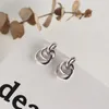 Dangle Earrings Creative Fashion Personality Circle Winding Earring For Women 925 Sterling Silver Minimal Geometric Fine Jewelry