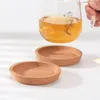 Tavolino 6 pcccork rotondo in legno tazza di tazza tazza bevanda tè tampone cucine portatore di vino bar