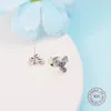 Boucles d'oreilles ckk cluster d'herbarium scintillant en argent sterling 925 bijoux original pour femmes pendentites aretes mujer