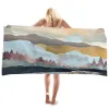 Landschap Series Creative Printing strandhanddoekmicrofiber Sneldrogende buitensportdoeken Yoga Mat Deken Deken Beach Home Decor