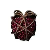 Brooches Middle Heavy Industry High-grade Small Luxury Light Red Glass Strawberry Suit Corsage Female Creative Pin Brooch