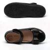 Baskets authentique Chaussures en cuir noir pour filles Chaussures pour enfants pour enfants fille princesse robe fête des chaussures enfants