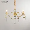 Chandeliers Bedroom Crystal Chandelier Gold Living Room Pendant Dining Kitchen Hanging Lights 3/6/8 Socket 2024 Design