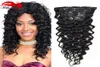 Hannah product Clip In Hair Extension Deep Curly Wave Human Hair Extensions 7A Brazilian Hair Clip In Extension9271876