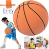 Springende stumme Ball innen stille Basketball 24 cm Schaumbasketball Stille weiche Ball Größe 7 Luft Bounce Basket Ball 7 Sportspielzeug 240408