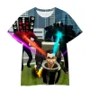 Hot Game Skibidi toalett tshirt barn 3D utskrift t skjortor pojkar anime talerman t-shirt barn kläder flickor korta ärm toppar