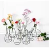 Vases Vases Nordic Styles Table de ligne de fer Fleurs Vase Pot Ornement Metal Plant Plante Retro Flower Home Garden décorations