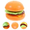 Toy Toys burger kształt kształt rozciąganie ręki Sensory fałszywy model hamburgera biuro