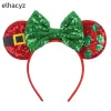 Nuevo Big Big Castle Mouse Ears Headband Festival Festival Party Festives Banda para el cabello Sequin Sequin Bow Boil Meave