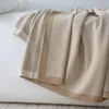 Cubierta de rayas de manta de punto nórdico Toalla Fin de la cama de la cama Softhal de invierno