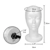 Nunify 1PCS Foam Schaufensterpuppenkopf billig für häusliche Polystyrol Mannequin Kopf für Display Perückenkappen und Kopfhörer Perückenzubehör