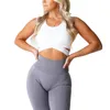 Nvgtn beeldhouwen naadloze bh -top spandex vrouw fitness elastiek ademende borstverbetering vrije tijd sport ondergoed 240409