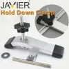 T Track Slider M8 T Screw M8 Nut Saw Table Acting Hold Down Clamp for T-Slot T-Track Woodworking DIY Tools