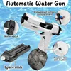 Childrens entièrement automatique Electric Continuus tirs Glock Water Gun Water Gun Gecko Pistol Water Splashing Childrens Gift 240407