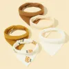 Babero para niños para comer niños babeando babero Burp Burp Muslin-bib Buff 5pcs