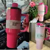 Muggar DHL Ship New Chocolate Old Pink Cosmo Holiday Red H2.0 40oz MUS med handtag isolerade rostfritt stål tumlar BI Capacity Coffee Termos Cups BB0221 L49