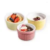 Bowls Cute Ceramic Ice Cream Cups Kids Tart Salad Rice Pudding Bowl High Temperature Baking Dessert Jelly Cake Mold