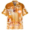 Men's Casual Shirts Jesus Love Me God Loves The World Hawaiian Mens Womens Fashion Cool Beach Summer Floral Shirt Tops Clothes