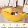 Кошачьи кровати мебель теплый банановый кровать для собак в форме банана