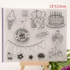 2024 New Happy Birthday Clear Transparent Stamp DIY Crafts Silicone Rubber Scrapbooking