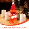 Vase Gingerbread Man Jar Christmas Candy Bottle Suppliesジュースボトルジャープラスチック透明