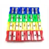 1/5/12 PCS/Lot Mini Plastic Potlood Slijper Candy Kleur Standaard Potlood Cutting Machine School Office Supplies briefpapier