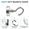 10-48mm Heavy Duty Magnetic Hooks with Super Strong Neodymium Magnets N52 Holding Capacity Ideal for Hanging in Cruise Fridget