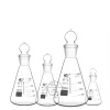 1pcs/lotto da 50 ml a 1000 ml Lab Borosilicato vetro Erlenmeyer CONICA CONICALE con #19 #24 #29 #34 Trovato di terra