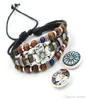 Snap Bracelets Armreifen neueste Perlen -Lederarmband 1820 -mm -Schnappschaltknopf Juwely3249060