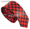 Neck Ties Mens Tie Narrow Tie Square Plaid Casual TieQ