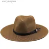 Chapeaux à bord large chapeau de seau 10 cm Brim Womens Summer Panama CHAPEURS BROP BIRM SORN CHAPE SORN CHAPE DE PLACE POUR MEN FOCHIE UPF UV PROTECTION FEDORAS CAP POUR VOYAGE Y240409