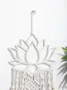 Gobeliny Lotus Macrame Wall wisząca boho marzeń ornament do akademika do domu Livig Room Sypialnia Dekoracja Dekoracja