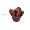 Doublures à cupcakes Cuire du papier Muffin tasses tasse embrasseuses porte-gâteaux Doublure de greasproof toit en pelle