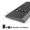 Box Slim 2.4g Wireless Keyboard with Touchpad Mouse Number Numeric Usb Wireless Keypoard for Android Windows Desktop Laptop Tv Box