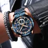 Curren Mens Bekijk Blue Dial Stainless Steel Band Date Mens Business Male horloges Waterdichte luxe mannen pols horloges voor mannen 240408