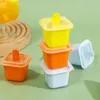 Baking Moulds Reusable Ice Hockey Mold Ball Maker Plastic Cream Mould Summer Homemade Cube Popsicles Molds For Kids