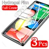 6in1 Filme de hidrogel frontal de capa completa para protetores de tela de impressão digital do Google Pixel 5 para o Google Pixel5 GD1YQ 6.0 "Lens de câmera HD