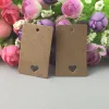 600pcs/lot 5x3cm Hollow Heart rectangle Kraft Paper Card / Wedding Favour Gift Tag / DIY Tag /Price Label