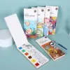 Enfants portables aquarelle peinture livre gouache graffiti image peintures coloriage d'eau de dessin set pour enfants débutant pour enfants