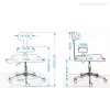 Ergonomic Cross Legged Chair with Wheels Home or Office Furniture Versatile Kneeling Chair Height Adjustable Desk Computer Chair